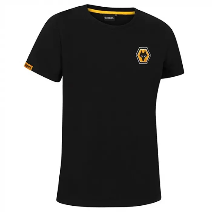 Wolves Fanshop | Essentials T-Shirt – Black – Junior Wolves Merchandise Collection